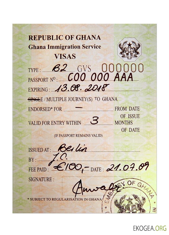Visa GHANA
